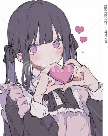 バレンタインデー チョコレートを持つ女の子 イラスト素材2261063- フォトライブラリー photolibrary