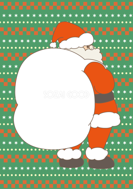 クリスマスカラーのポップなフレーム 縦イラスト - No: 23094139無料イラスト・フリー素材なら「イラストAC」