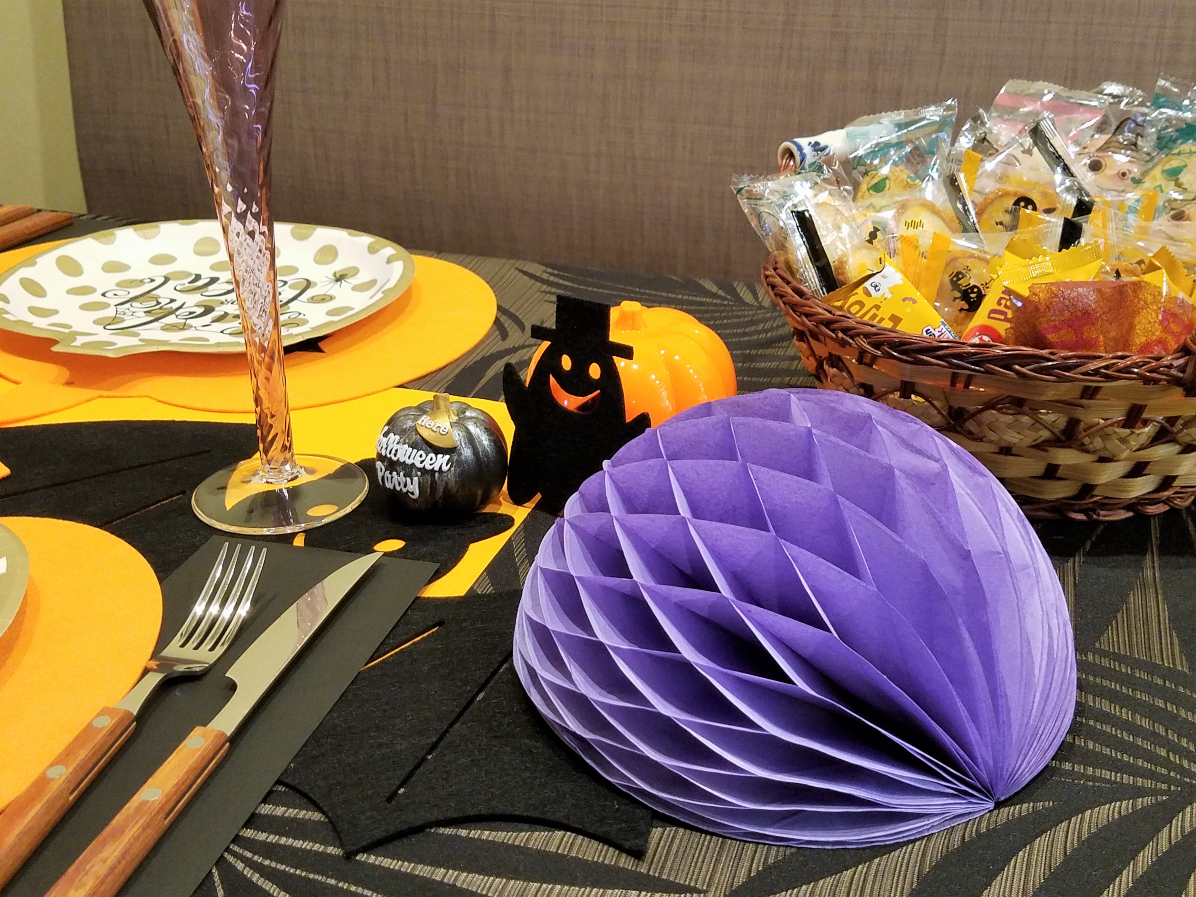 ハロウィンパーティーのテーブルコーディネートVisual Branding