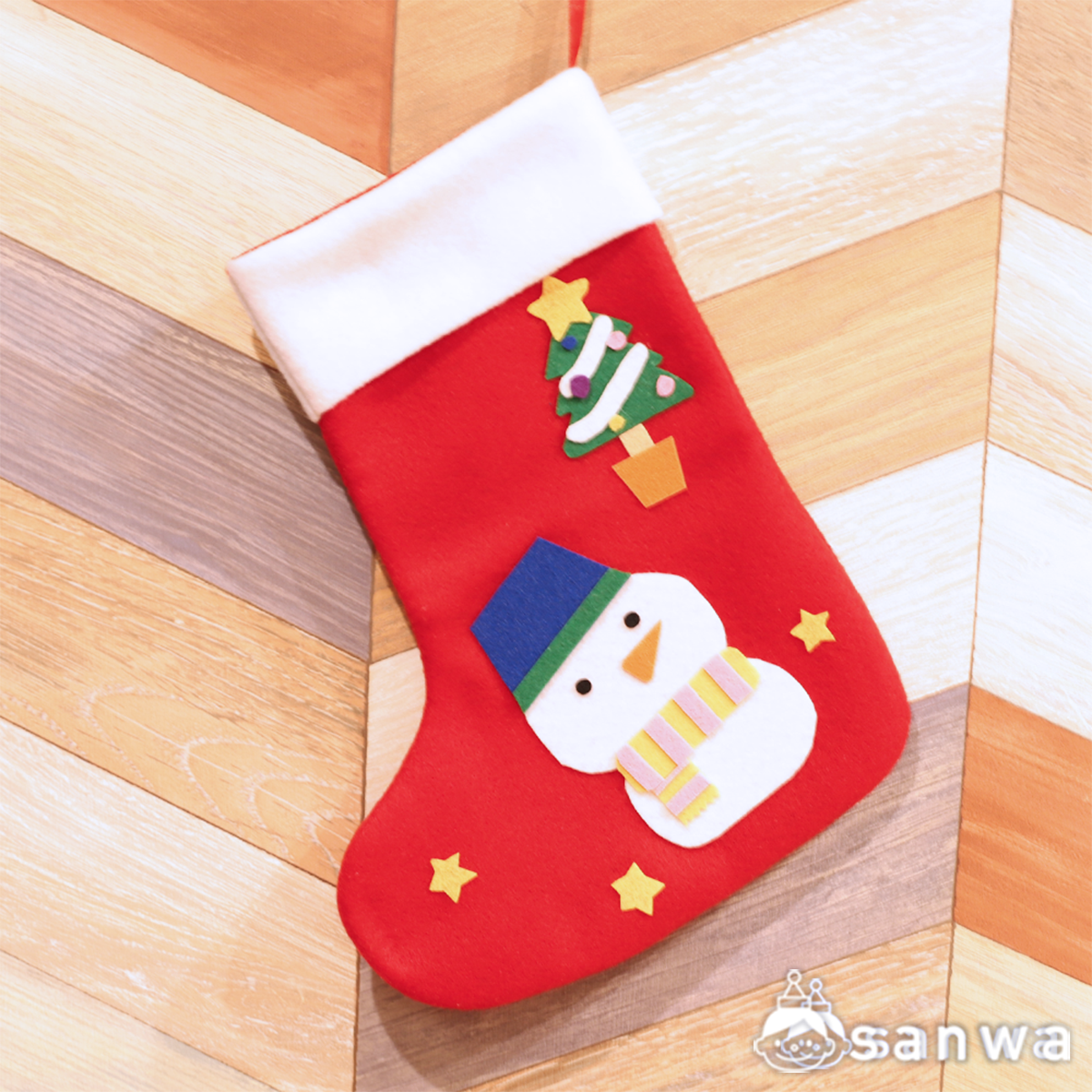 無料型紙 クリスマスソックス 靴下 の作り方！インテリアにおすすめnunocoto fabric