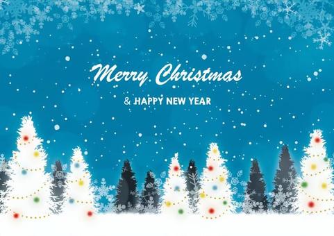 写真スタンプ：『MERRY CHRISTMAS AND HAPPY NEW YEAR』のフリー画像おしゃれ・かわいい無料写真素材：GIRLY DROP