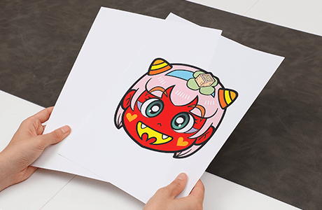 節分お面 豆オニと豆おかめ オニ・1枚 おかめ・1枚＆ 豆セット 豆まき 福豆ポスト投函で送料無料・他商品との同梱不可アイテムショップいち屋