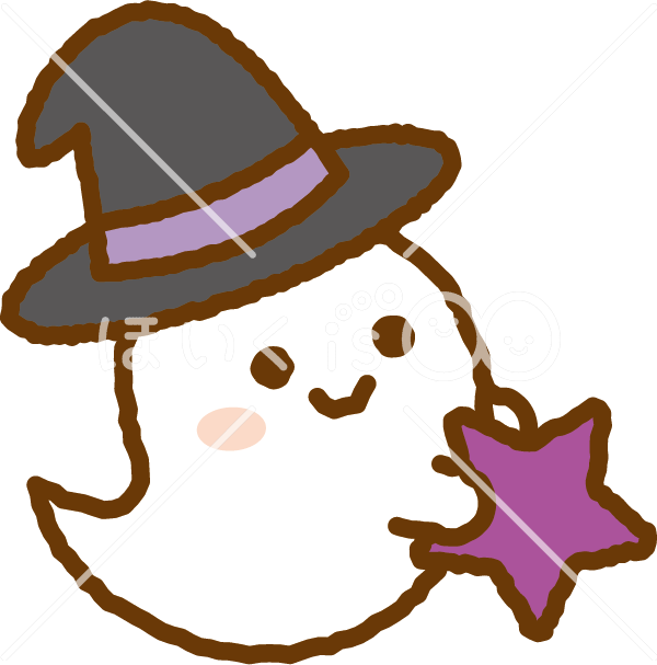生活・行事・秋・ハロウィン おばけさんのかわいいフリーイラストフタバのフリーイラスト