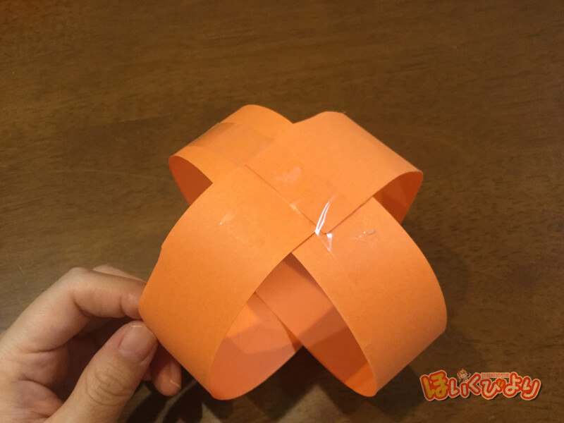 ハロウィンかぼちゃ 画用紙 立体TikTok