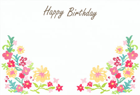 写真入り誕生日カード お便り・お便りフレーム フレーム・テンプレート の無料イラスト介護アンテナ