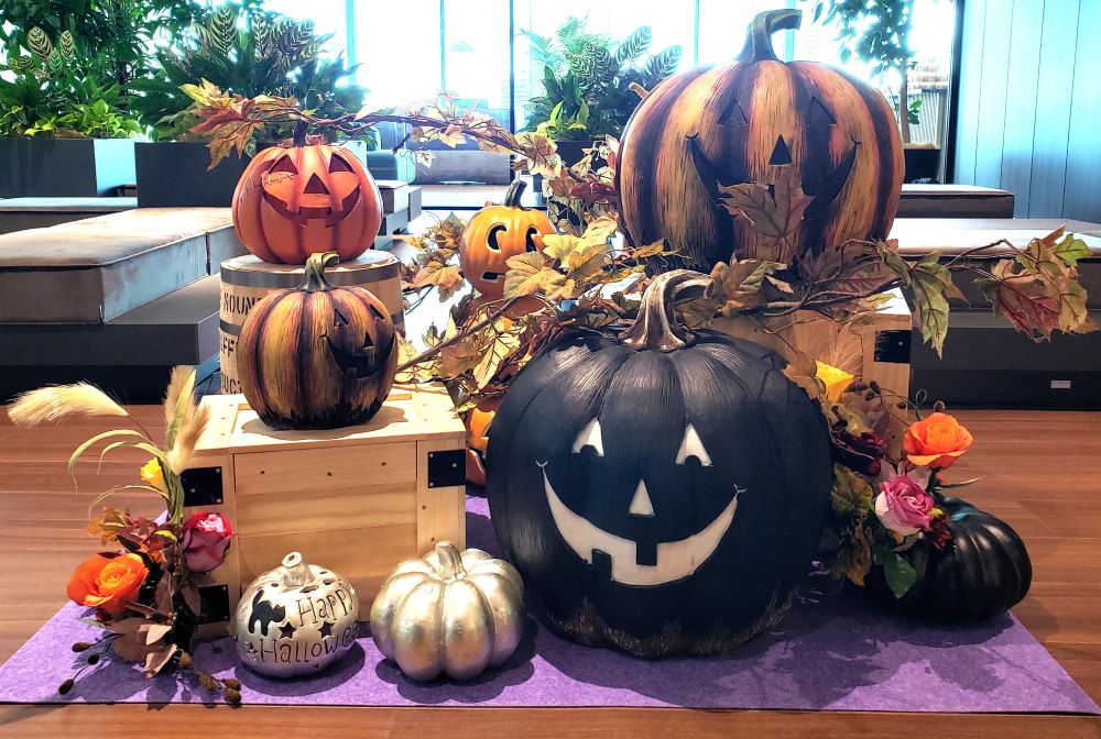 ハロウィン かぼちゃ グッズ ハロウィンの 飾り テーマの バルーン カボチャ ランタン 幼稚園 屋内 店舗 ドレス アップ 雰囲気の ある 背景 壁シーンの レイアウト AmazonRadiant Partyハロウィン 装飾 バルーン 豪華 飾り付け セット A