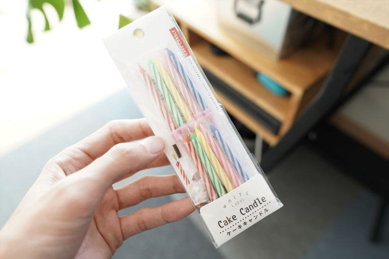 誕生日 セリアの「ろうそく」を全部買ってみます。7種類をレポートrooms19
