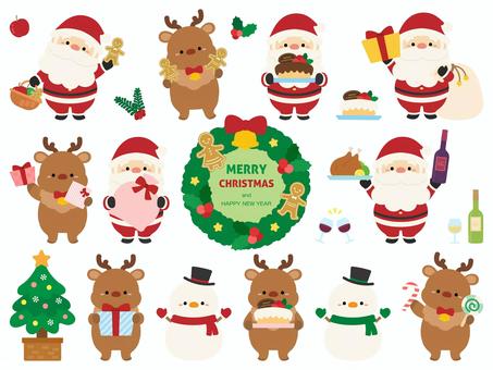 クリスマスイラストレイン🚂 - イラスト無料素材