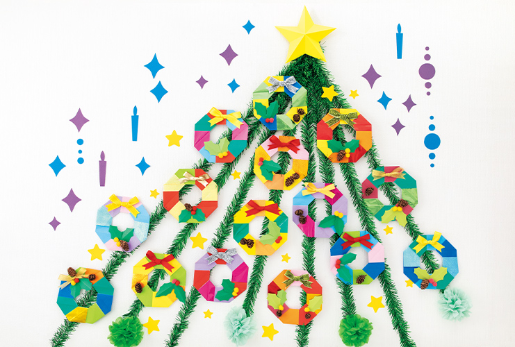 クリスマス100均DIY 毛糸で作るクリスマスツリ