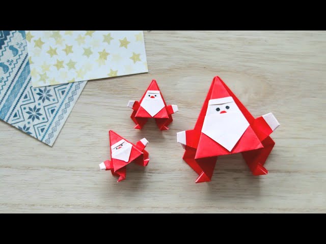 折り紙 サンタクロースの折り方保育士を応援する情報サイト 保育と暮らしをすこやかに ほいくらし