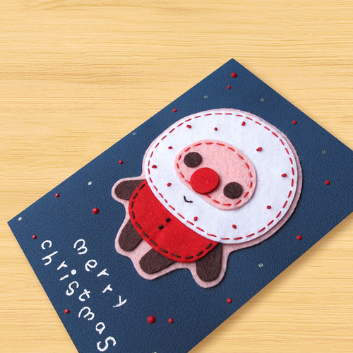 クリスマスカードを手作り！サンタクロースを作ろう！何でも簡単手作り！手作り.com