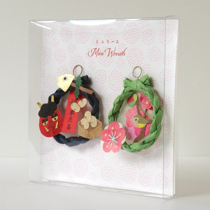 ハンドメイド フェルト 節分☆リース☆2月☆恵方巻き☆赤鬼