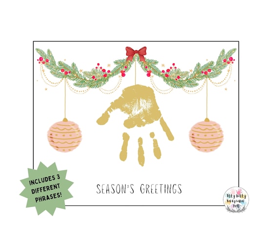 サンタクロース クリスマス 〖手形〗 - 赤ちゃんの「今」を残す手形アートpetapeta-art