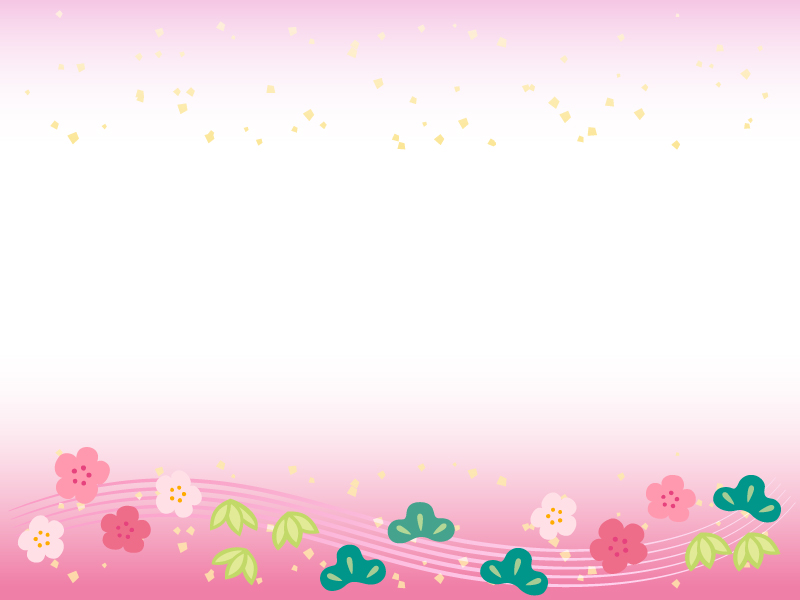 かわいいシマエナガとお正月の背景4種セットのイラスト素材275995042- イメージマート