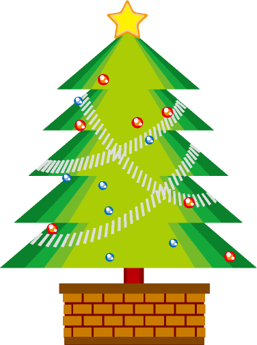 飾りのあるクリスマスツリーイラスト - No: 22201415無料イラスト・フリー素材なら「イラストAC」