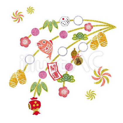 筆ペンでお正月らしく！カンタンに描けるお正月イラストカット集保育のお仕事レポート