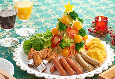 クリスマスツリーサラダ