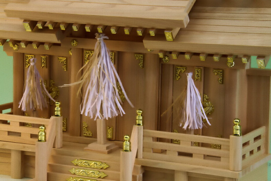 日本製 三社神棚用しめ縄 ３尺 約90cm 房付き 紙垂4枚付き 神棚 しめ縄 お正月飾り : 人形・盆提灯専門店 灯り屋 - 通販 -Yahoo!ショッピング