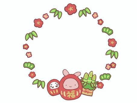いろいろなお正月のイメージのフレームかわいいフリー素材集 いらすとや