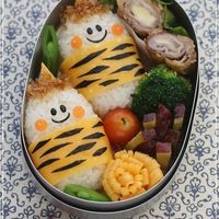 雷太鼓ゴロゴロ鬼くんの節分弁 キャラ弁Naocoのキャラ弁日記