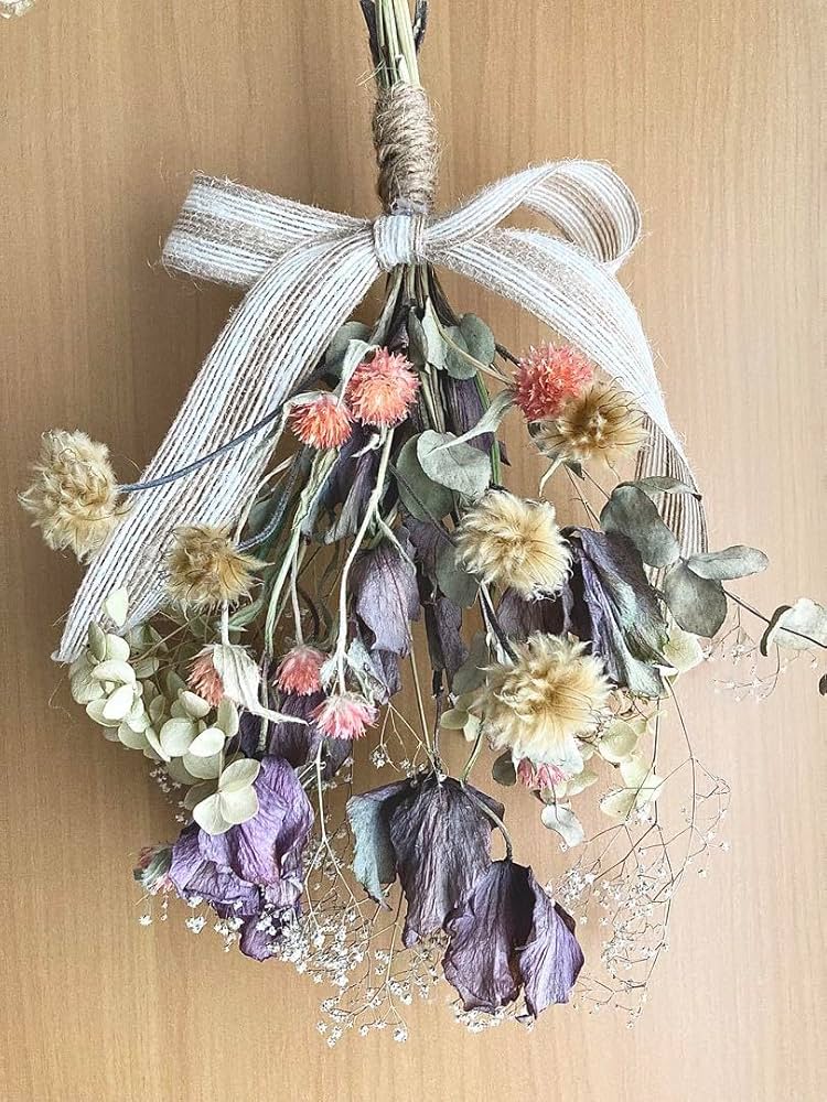 ♡ドライフラワー♡クリスマスローズと紫陽花のリース♡