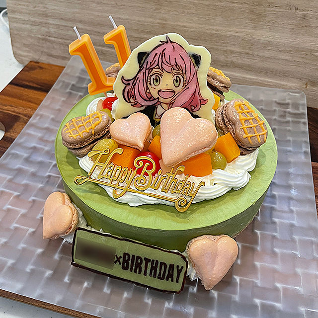 スパイファミリー アーニャのお誕生日ケーキちょこっとしょこらな手作りお菓子