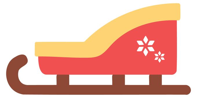 クリスマスのソリとプレゼントのイラストイラスト無料・かわいいテンプレート