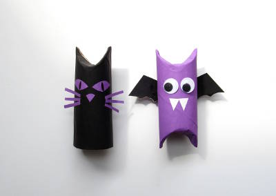 親子で作ろう！ペーパー芯でハロウィン小物