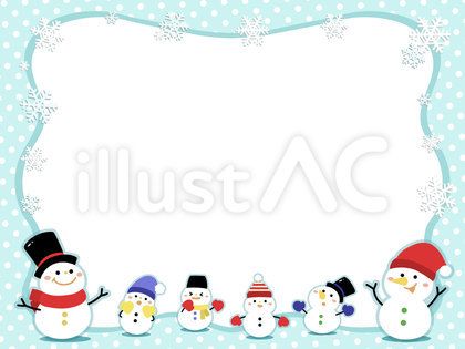 冬のフレームイラスト無料イラスト・フリー素材なら「イラストAC」