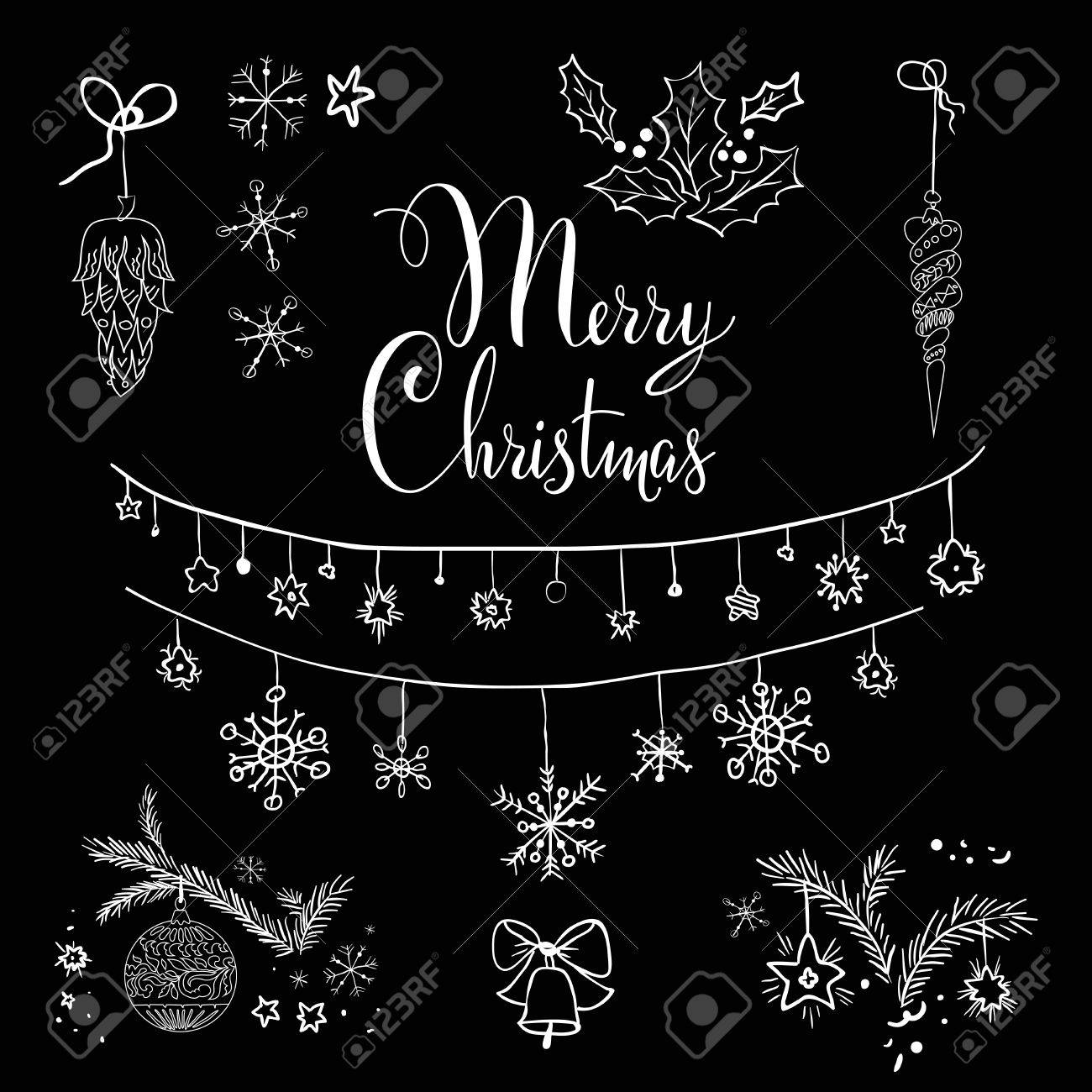 メリークリスマス アソート 看板・ボード用イラストシールW285×H285mm- 販促用品通販のサインモール