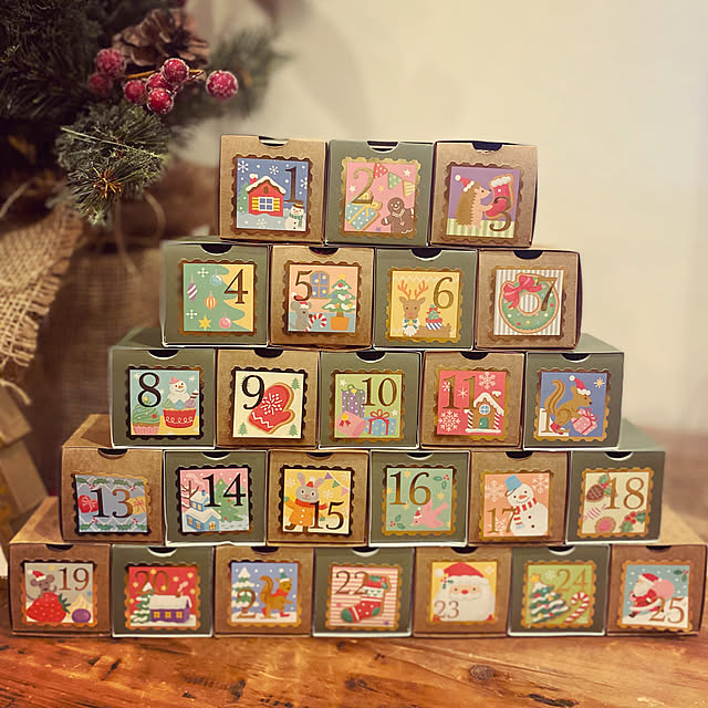 アドベントカレンダーでツリーを手作り！幼児も安心！お菓子以外でも楽しめるココシレル