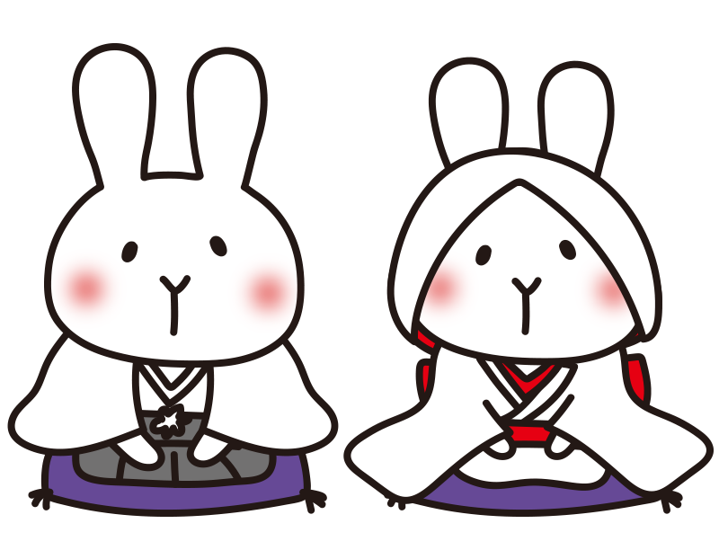 ウエディング 和装 白無垢イラスト