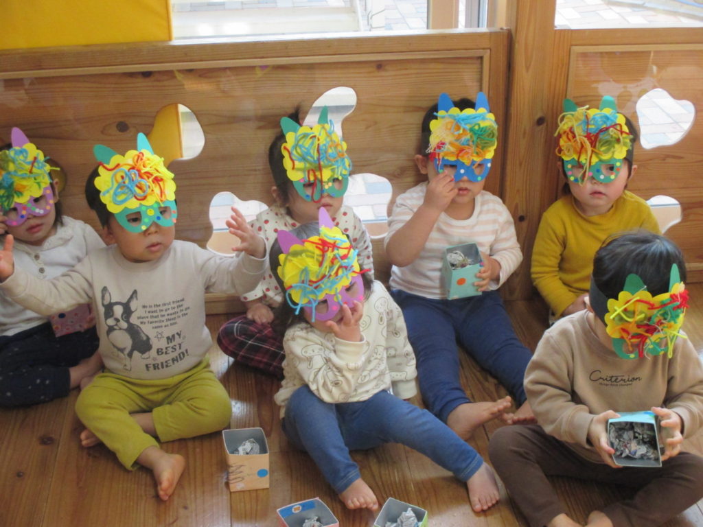 節分の製作にじいろ保育園ブログ