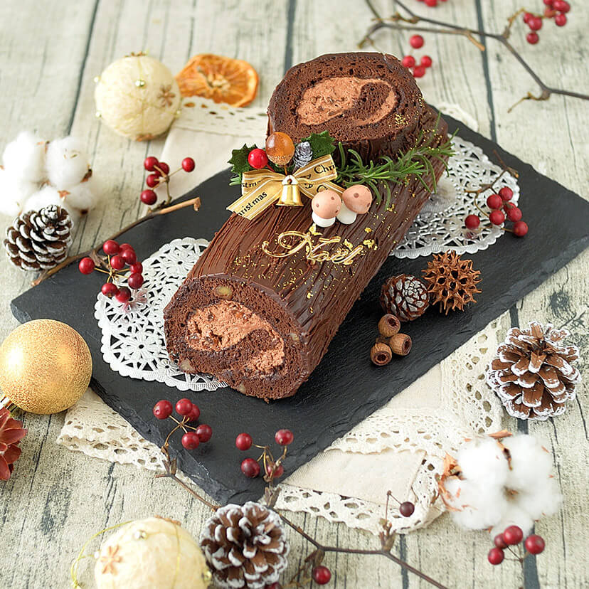 11・12月限定 苺のブッシュ・ド・ノエル 料理教室のABCクッキングスタジオ