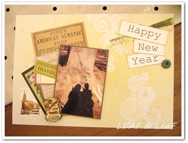 2018年 コラージュ年賀状2枚入りポストカード Green Unit, 通販 4866777Creema クリーマ