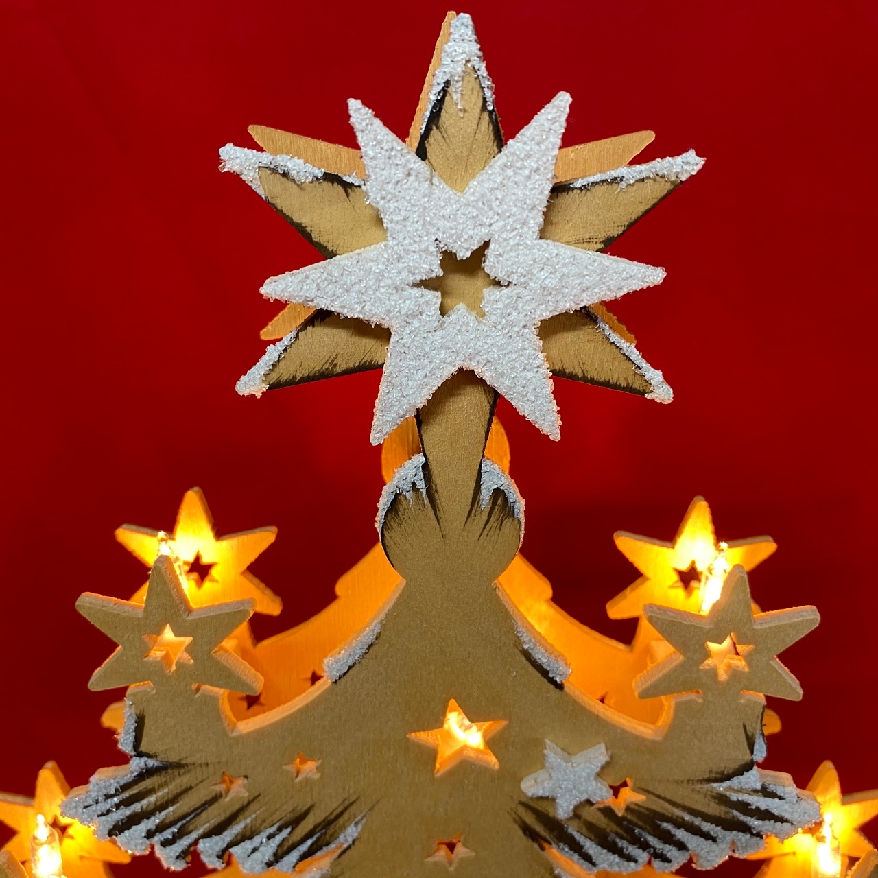 ドイツの木とコットンペーパーの３Dクリスマスカードを販売中です。ギャラリー・カフェ、 輸入雑貨 L'espressioneレスプレ しよーね