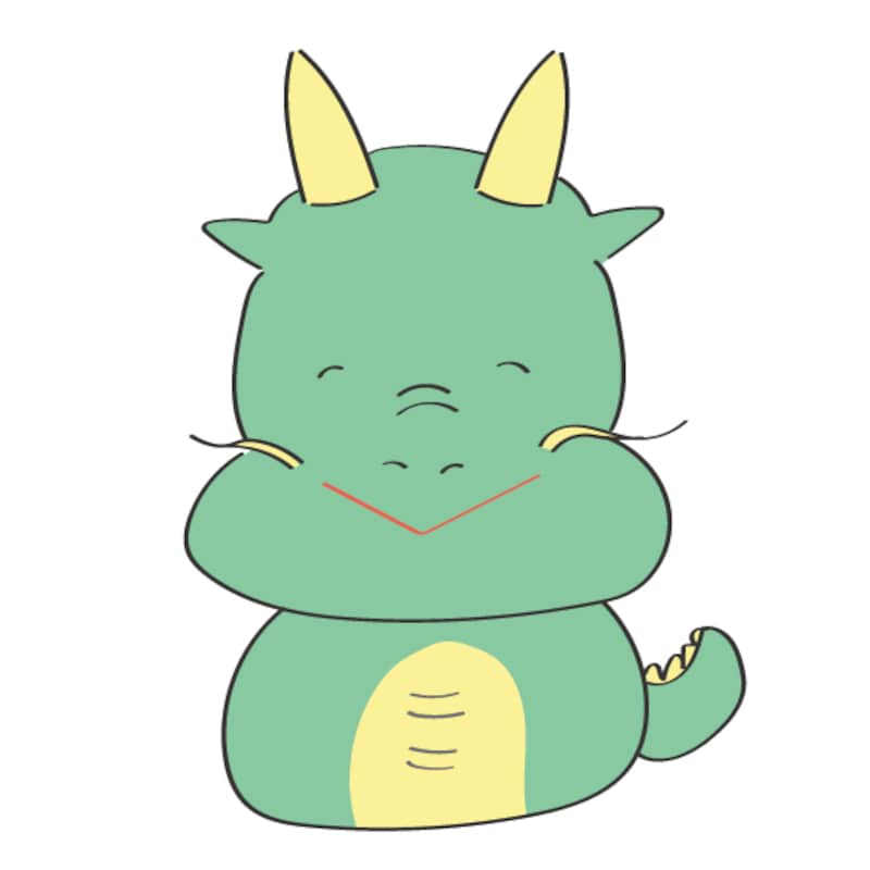 2024年辰 たつ 年 年賀状デザインのイラスト㉛ 無料無料ペットイラスト Pet-illust 犬・猫・鳥・ペットイラストぬりえ・年賀状 ・カレンダーイラスト多数無料