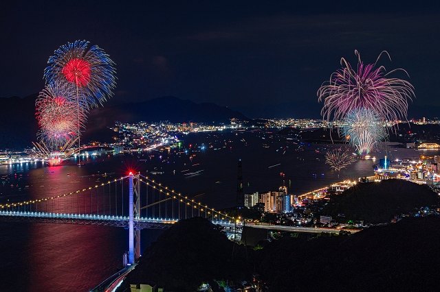 2024 関門海峡花火大会が8月13日に開催！見どころや無料の穴場スポットをご紹介
