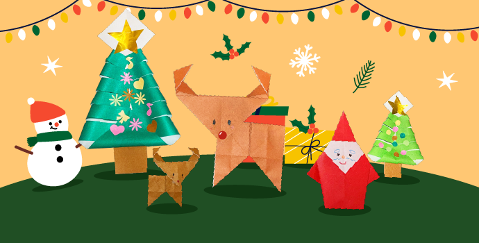 ピカチュウ サンタクロース バージョンディズニー・キャラクター折り紙