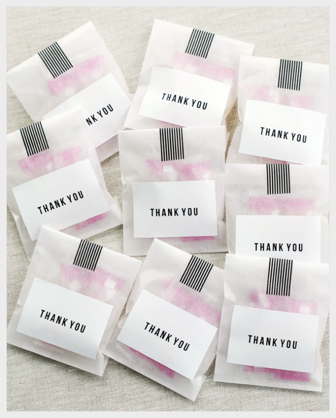 ばらまき用プチギフト」は100均ラッピング用品で簡単オシャレに♪