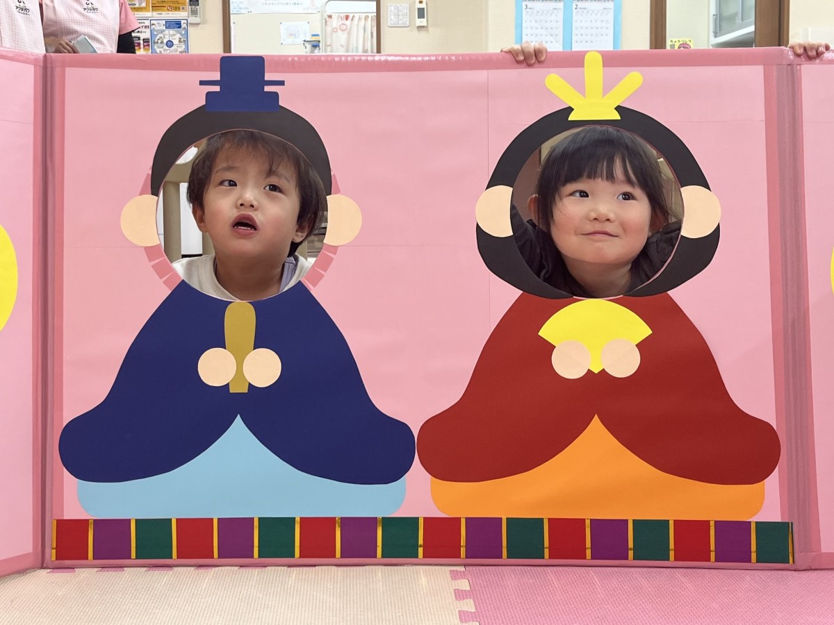 今日は、楽しいひなまつり♪やまばと保育園