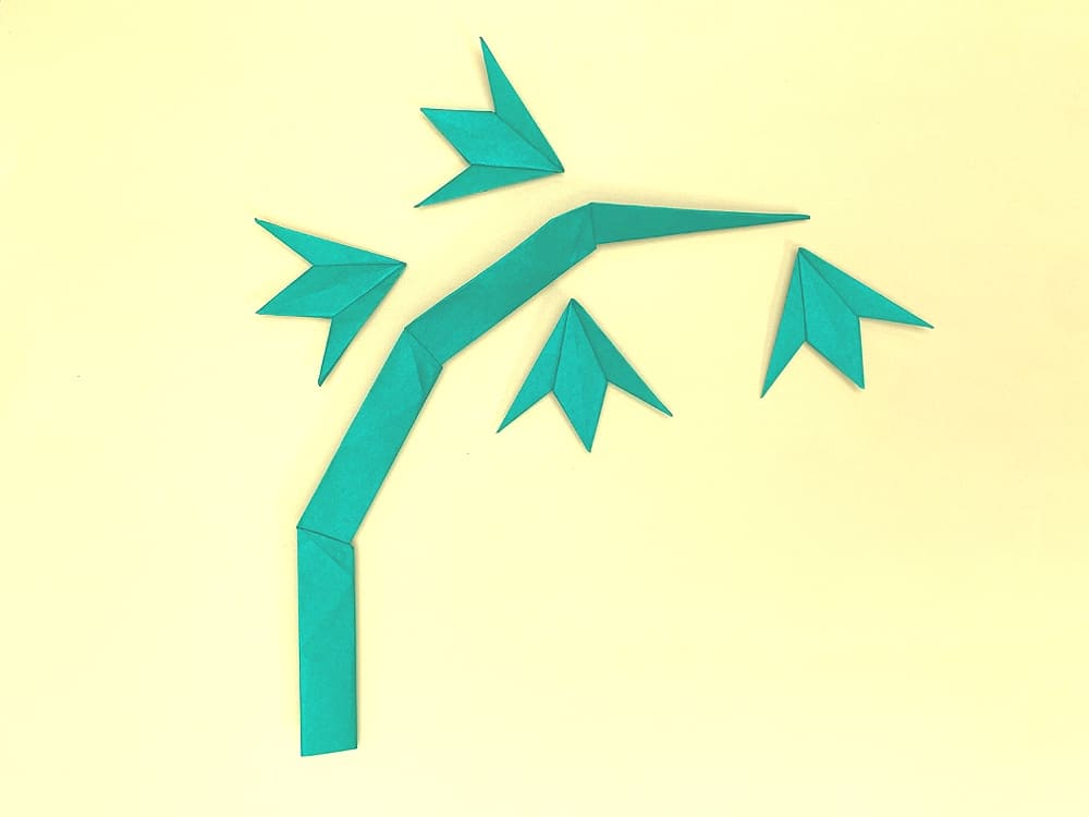 折り紙７月壁面七夕飾り 笹の葉、星、織姫、彦星ハンドメイド