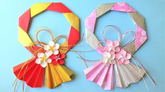 簡単！折り紙「正方基本形の和風つるし飾り」の作り方ぬくもり