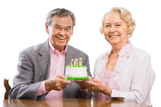 大きな2段の誕生日ケーキの無料誕生日カードテンプレート 2115 - デザインAC