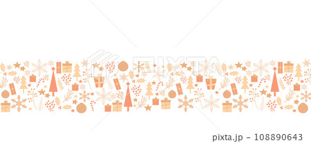 クリスマスと音楽のフレーム