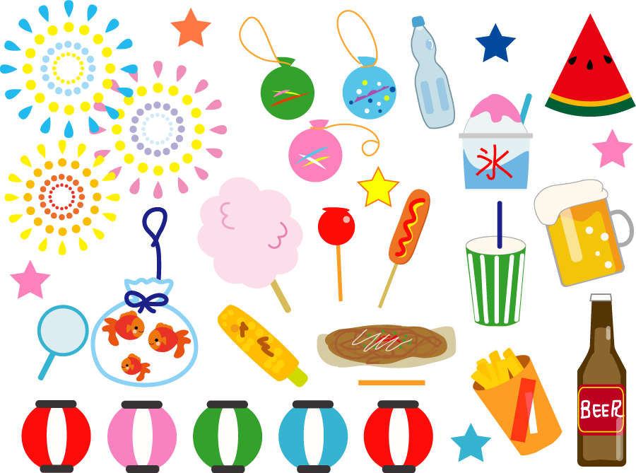 夏祭りイラスト無料素材イラストプラザ