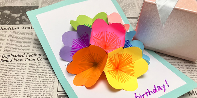 開くと飛び出す！ポップアップカードの作り方！パッと開いてサプライズ！共済・保障のことならこくみん共済 coop <全労済>