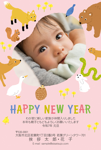 誕生のお知らせ 20出産報告はがき挨拶状はがき印刷から投函まで「まかせて楽チン」ウェブポ