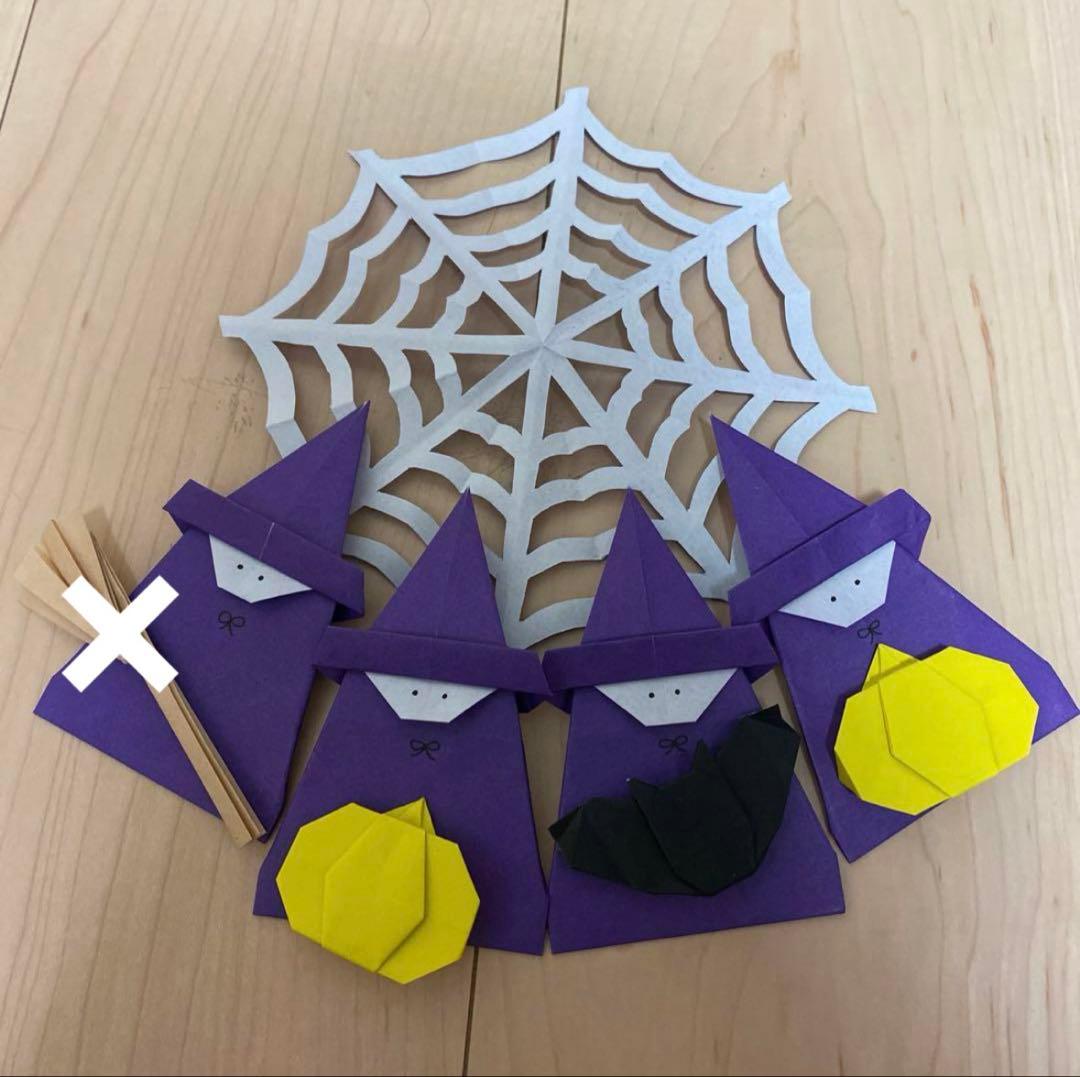 折り紙 リボン 紫 計１６個 ハロウィン - メルカリ