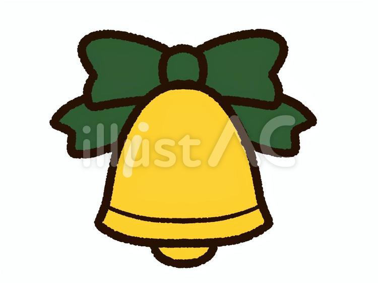 クリスマスベル 鈴 とリボンの飾り 無料 イラスト商用フリー 無料 のイラスト素材なら「イラストマンション」
